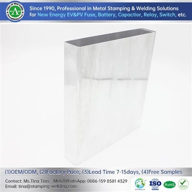 Firkantet batterihus i aluminium